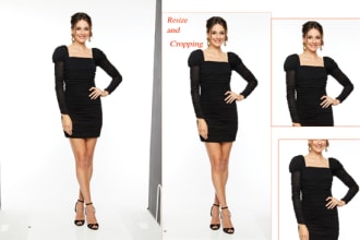 background remove, resize and cropping
