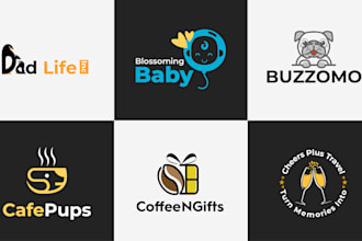 design flat logo for amazon store, shopify, ecommerce store