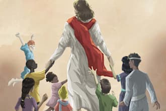 illustrate christian art and stories for you
