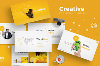 make attractive modern investor pitch deck PPT presentation