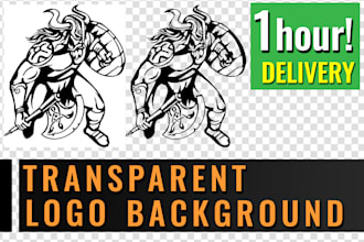 make transparent logo background within 1 hour