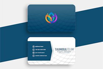 design creative and unique business cards, letter head, qr code