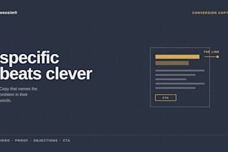write high converting landing page copy for your product or service