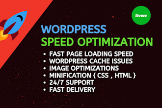do wordpress website speed optimization and increase page loading speed
