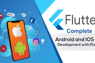 build a mobile app with flutter with laravel application