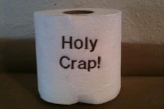 embroidery on toilet paper