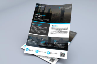 create a professional corporate flyer  with modern design