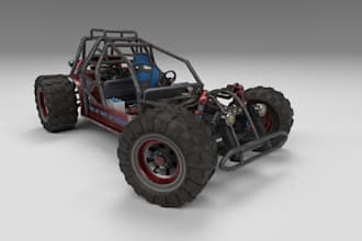 create 3d model of customized vehicles for your games