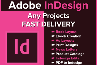 design any adobe indesign projects
