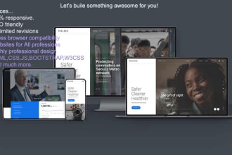 create responsive html css bootstrap website