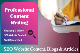 write engaging SEO website content