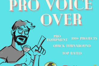 voice your educational video with a friendly male voice
