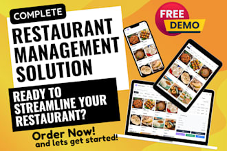 provide restaurant website and management software with pos