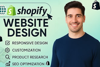 do shopify store design, redesign, shopify dropshipping store or shopify website