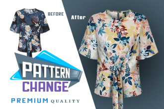 perfect pattern add and color change for your clothing editing realistically