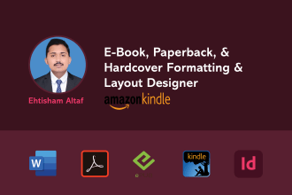 do kdp book formatting, book formatting and layout design