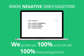 remove negative search suggestions in google and bing