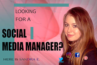 be your social media marketing manager and content creator