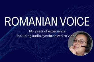 record high quality romanian voice overs