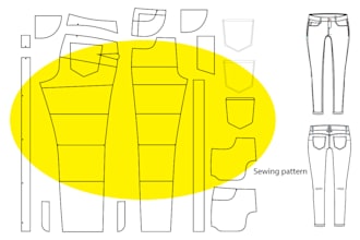 create awesome pant sewing pattern for your business in 24 hour