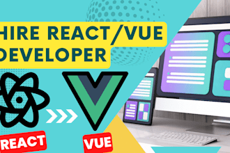 develop your react vue django api node fix bugs, and deploy