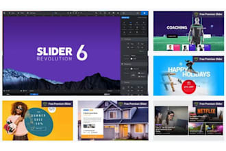 build or fix responsive slider revolution 6 or smart slider 3 into wordpress
