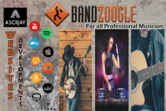 build an attractive bandzoogle website and store
