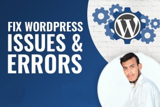 fix wordpress issues, wordpress website or errors