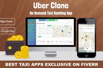 develop uber clone taxi booking app