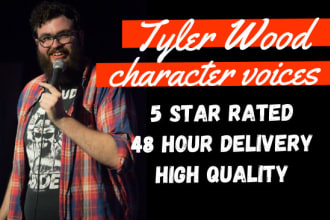 voice your character for a video game, podcast, etc