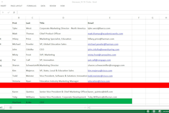 format, organize and clean spreadsheets