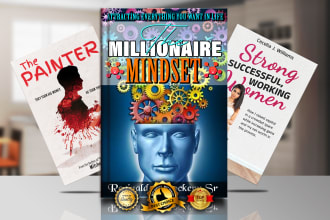 do striking book cover design, ebook, kindle or album cover