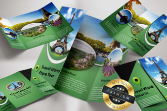 design a professional trifold brochure for your business