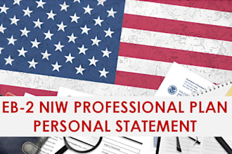 write a professional plan for eb2 niw visa