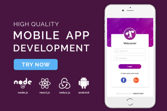 develop react native mobile app for android and ios