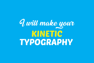 create custom kinetic typography animated video