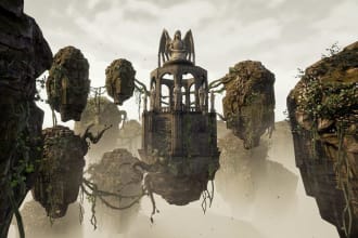 create a level or environment design on unreal engine 5
