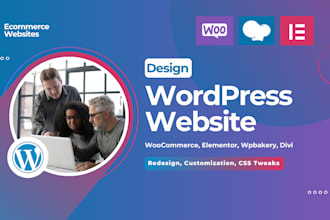 design and customize professional wordpress websites with elementor or wpbakery