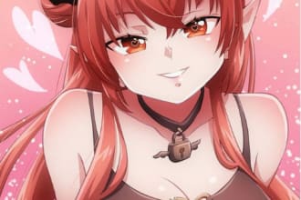 create commercial anime art of your preferred character