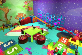 design game assets,renders in unity 3d, blender, maya 3d