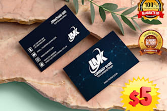 create professional and unique business card design