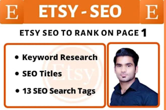 optimize your etsy listing, rewrite etsy titles and etsy tags for etsy SEO