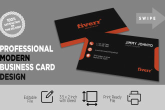 do unique business card design professionally