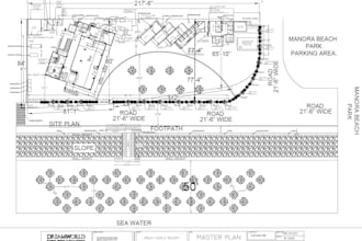 do architectural drawing, floor plan drawing in autocad