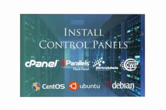 install cpanel, whm, plesk, direct admin on your server