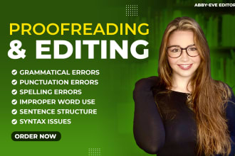 check your grammar and spelling and proofread and edit your writing