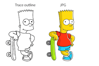 trace cartoon image with good quality