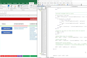 write the vba code to manipulate excel data