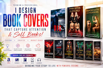 design fantasy book cover design, KDP , ebook cover, paperback and kindle cover