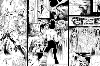 be your comic inker, ink your pencil for the best price